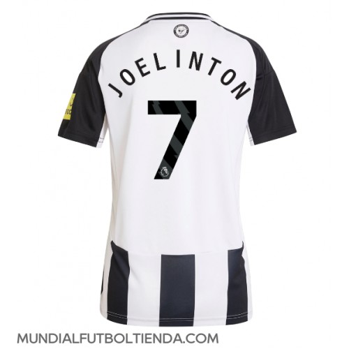 Camiseta Newcastle United Joelinton #7 Primera Equipación Replica 2024-25 para mujer mangas cortas